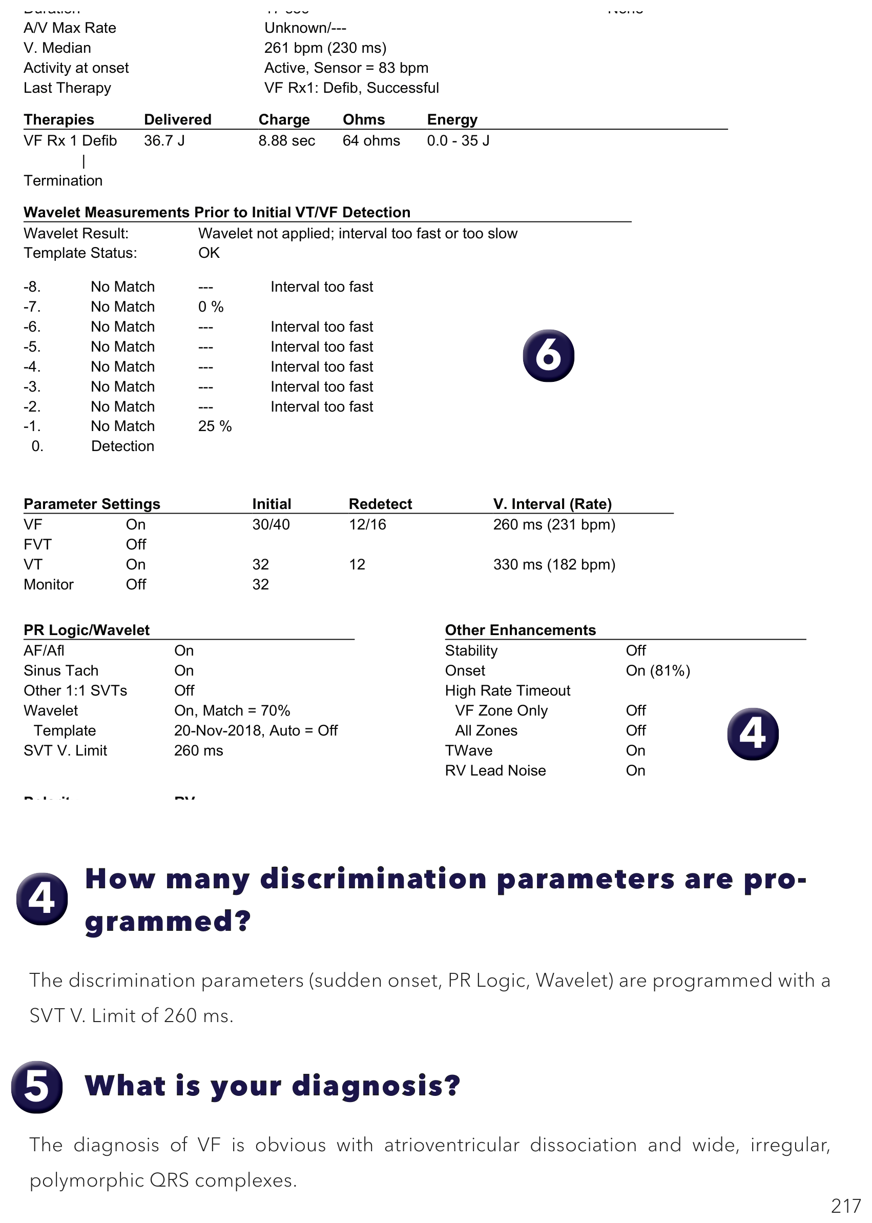Medtronic ICD electrogram, segment 1 of 1 — Triple-chamber defibrillator and V limit. SVT