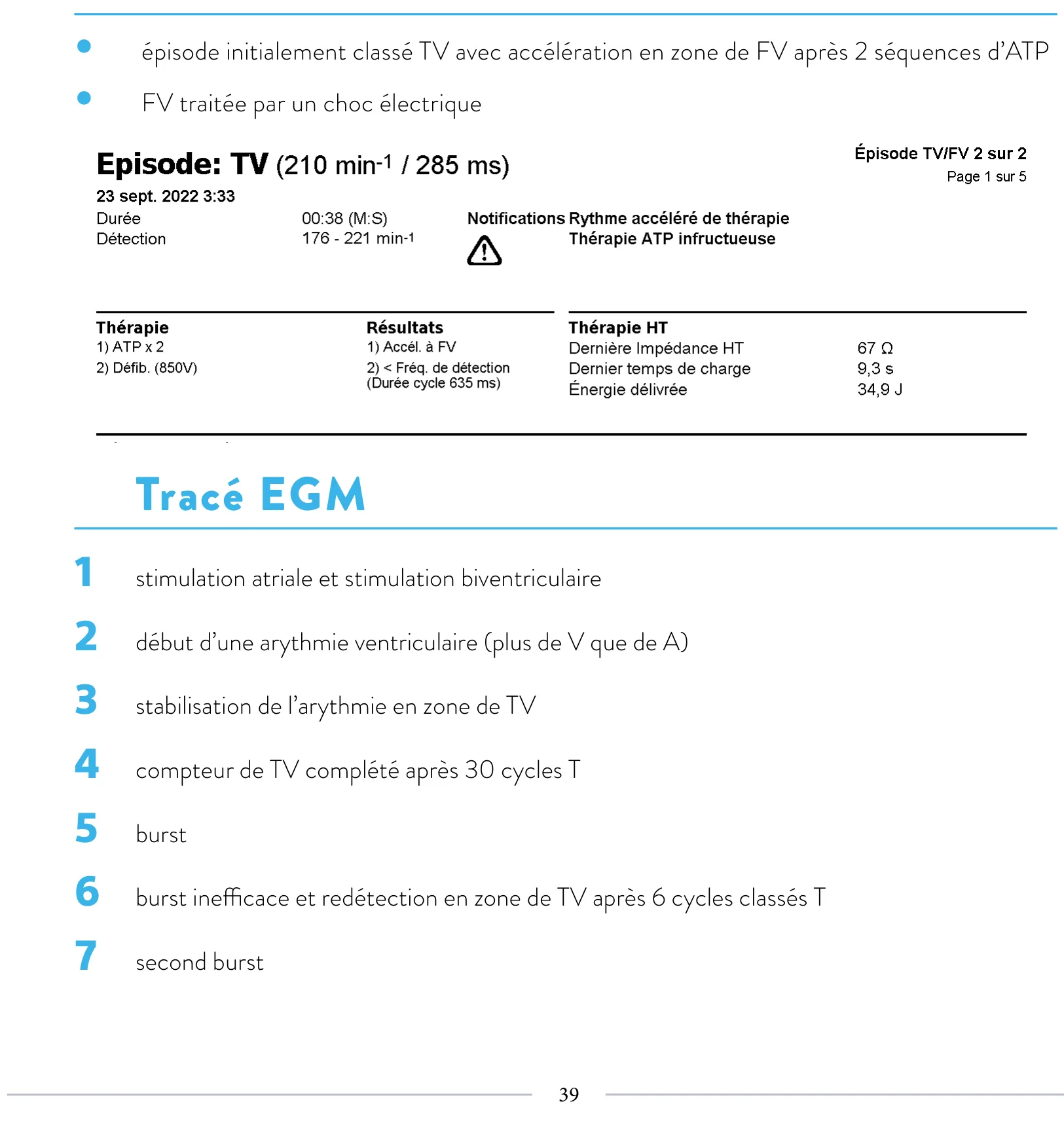 Compteur de redétection après accélération d’une TV en zone de FV